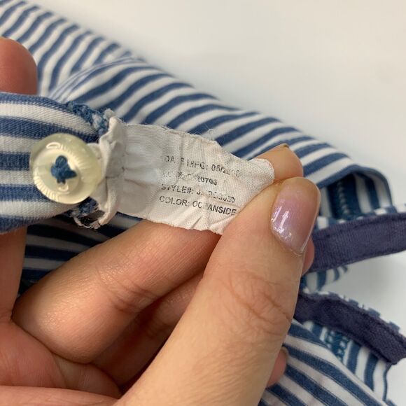 Johnnie-o Polo Shirt Mens XL Extra Large Cadet Blue Striped Stretch Cotton Golf - Picture 12 of 14